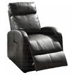 ACME Ricardo Faux Leather Tufted Upholstered Recliner with Power Lift in Brown
