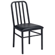 ACME Jodie Faux Leather Upholstered Side Chair in Antique Black Set of 2
