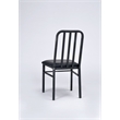 ACME Jodie Faux Leather Upholstered Side Chair in Antique Black Set of 2