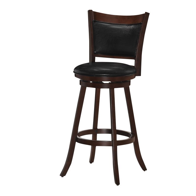 Acme Furniture Tabib 29 Insert Back Swivel Bar Stool In Cappuccino Acme Furniture Tabib 29
