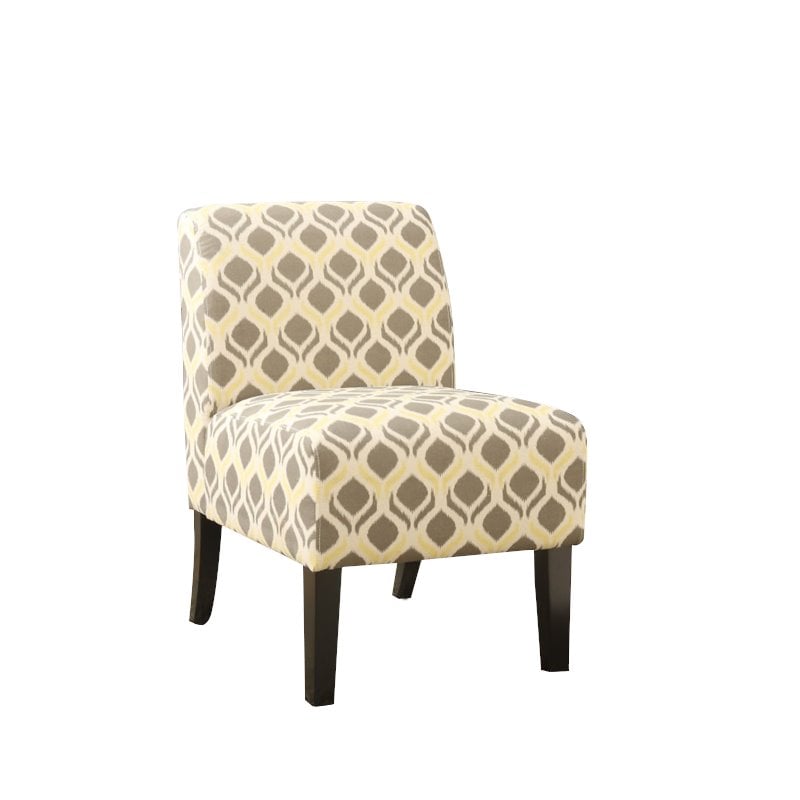 ACME Ollano Accent Chair in Gray and Yellow - 59440