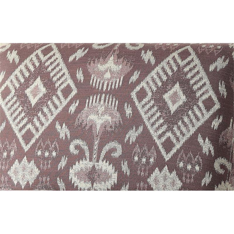ACME Hinte Chenille Accent Chair in Multi-Color and Dark Brown
