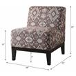 ACME Hinte Chenille Accent Chair in Multi-Color and Dark Brown