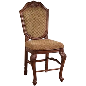 acme chateau de ville counter height chair in cherry (set of 2)