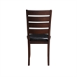ACME Urbana Faux Leather Dining Side Chair in Black and Cherry (Set of 2)