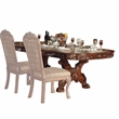 ACME Dresden Wooden Double Pedestal Dining Table in Cherry Oak