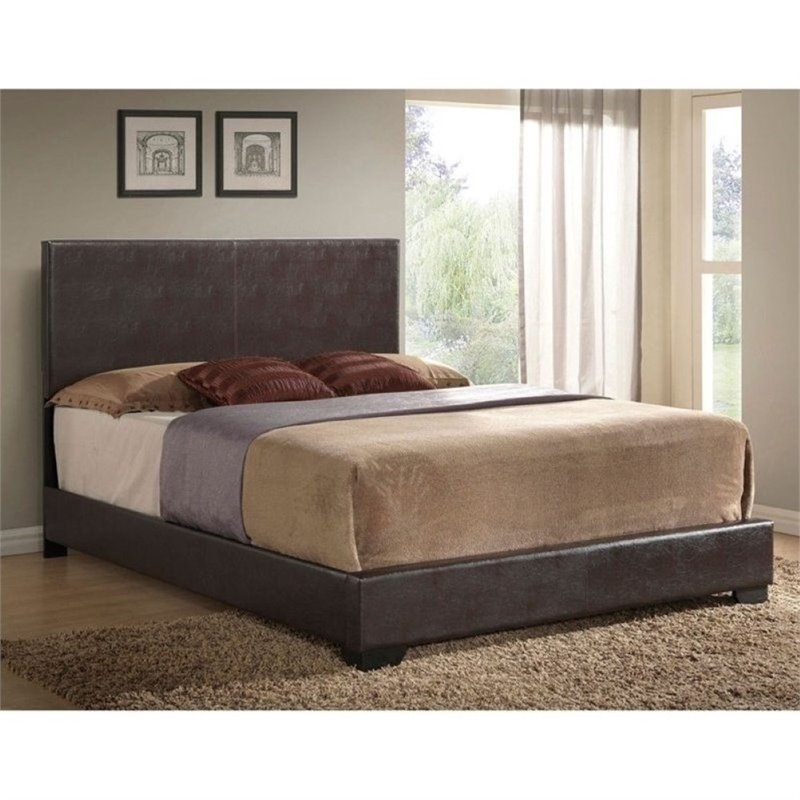 Acme Furniture Ireland Iii Upholstered King Bed In Brown 