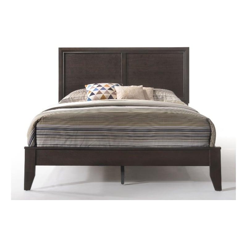 ACME Madison California King Wooden Panel Bed in Espresso