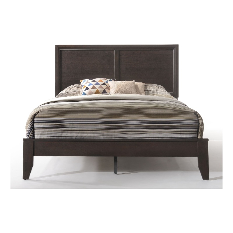 ACME Madison King Wooden Panel Bed in Espresso