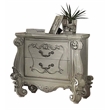 ACME Versailles 2 Drawer Nightstand with Scrolled Leg in Bone White Wood