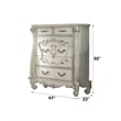 ACME Versailles 5 Drawer Chest in Bone and White