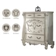 ACME Versailles 5 Drawer Chest in Bone and White