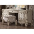ACME Versailles 7-Drawer Wood Vanity Desk in Bone and White