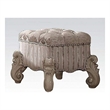 ACME Versailles Vanity Stool in Bone and White