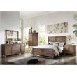 ACME Andria Queen Wooden Panel Bed in Reclaimed Oak