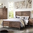 ACME Andria Queen Wooden Panel Bed in Reclaimed Oak