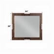 ACME Andria Rectangular Beveled Bedroom Mirror in Reclaimed Oak Wood