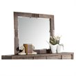 ACME Andria Rectangular Beveled Bedroom Mirror in Reclaimed Oak Wood