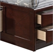 ACME Ireland Full Wood Platform Bed with Storage Drawers in Espresso