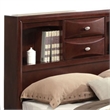 ACME Ireland Full Wood Platform Bed with Storage Drawers in Espresso