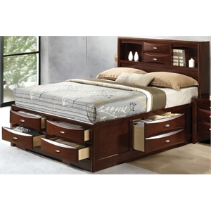 ACME Ireland Queen Storage Bed in Espresso