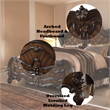 ACME Versailles King Wooden Panel Bed in Cherry Oak