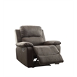 ACME Bina Microfiber Motion Recliner with Pillow Top Amrest in Charcoal