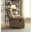 ACME Bina Motion Recliner with Pillow Top Armrest in Taupe Microfiber