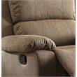 ACME Bina Motion Recliner with Pillow Top Armrest in Taupe Microfiber