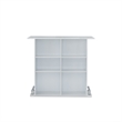 ACME Kite Wooden Bar Table with 6 Compartments in White