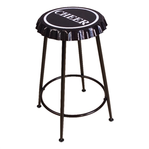 ACME Mant Metal Bar Stool in Black Set of 2