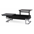 ACME Calnan Rectangular Lift Top Coffee Table in Black and Chrome