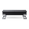 ACME Calnan Rectangular Lift Top Coffee Table in Black and Chrome