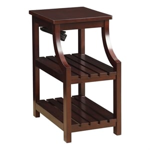 ACME Wasaki 2-Shelf Wooden End Table in Espresso