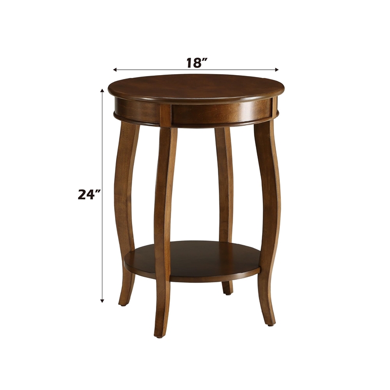 ACME Aberta End Table in Walnut