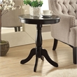 ACME Alger Wood Round End Table in Light Yellow