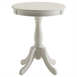 ACME Alger Wood Round End Table in Light Yellow