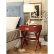 ACME Babs 1-Drawer Wooden End Table in Red