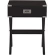 ACME Babs 1-Drawer Wood Square End Table in Black