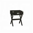 ACME Babs 1-Drawer Wood Square End Table in Black