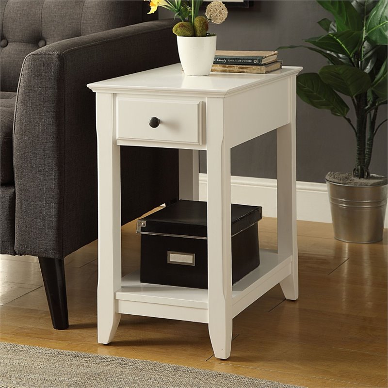ACME Bertie End Table in White
