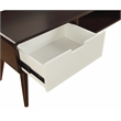 ACME Christa 2-Drawer Wooden TV Stand in Espresso and White
