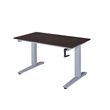 ACME Bliss Rectangular Wooden Top Adjustable Writing Desk in Espresso