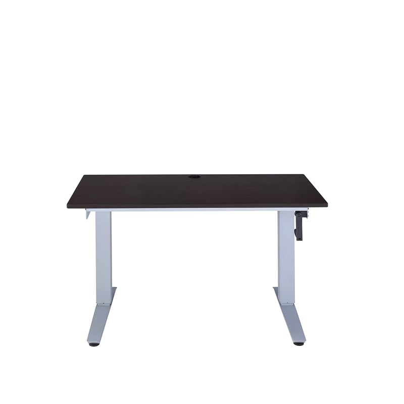 ACME Bliss Rectangular Wooden Top Adjustable Writing Desk in Espresso