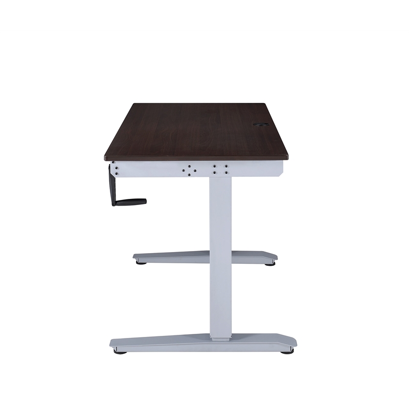 ACME Bliss Rectangular Wooden Top Adjustable Writing Desk in Espresso