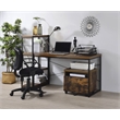 ACME Bob 4 Shelf Wooden Bookcase in Weathered Oak