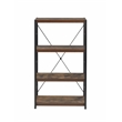 ACME Bob 4 Shelf Wooden Bookcase in Weathered Oak