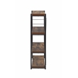 ACME Bob 4 Shelf Wooden Bookcase in Weathered Oak