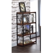 ACME Bob 4 Shelf Wooden Bookcase in Weathered Oak