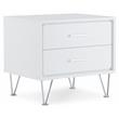 ACME Deoss Wooden Rectangular 2-Drawer Nightstand with 